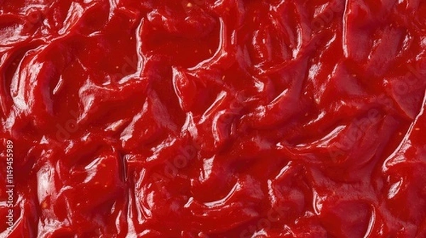 Fototapeta Tomato paste or ketchup seamless texture background.