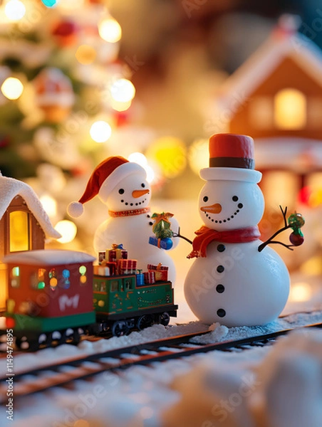 Fototapeta Whimsical Christmas Scene