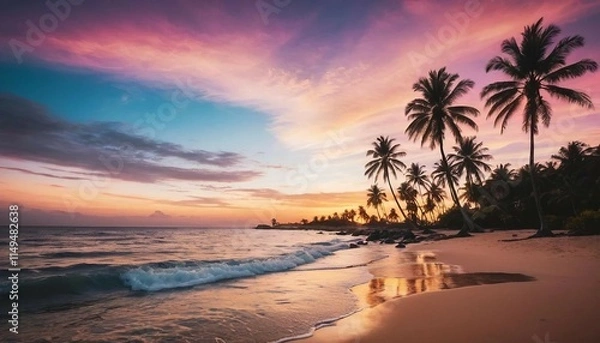 Obraz sunset at the beach