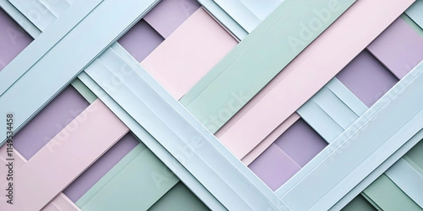 Fototapeta Pastel 3D Abstract Background