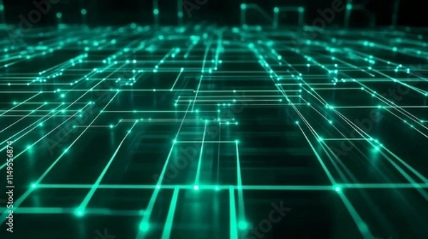 Fototapeta Abstract Network Efficiency in Transportation Systems