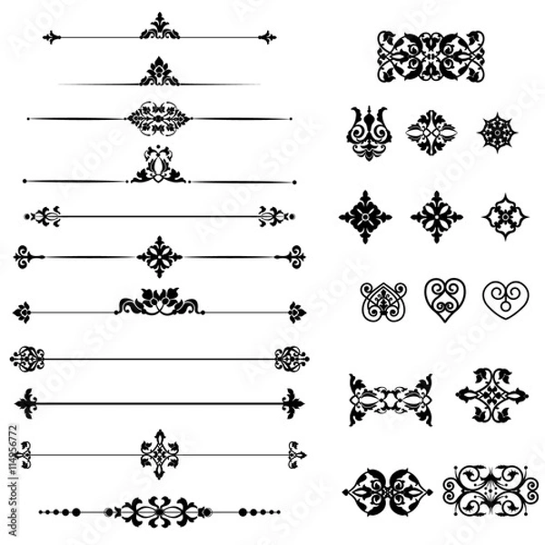 Obraz Set of decorative elements