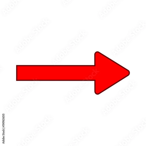 Obraz Arrow red sign 21.06