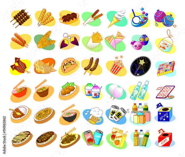 Obraz 模擬店　イベント　夏祭り