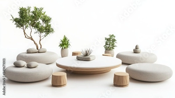 Obraz Peaceful Meditation Studio Interior Design