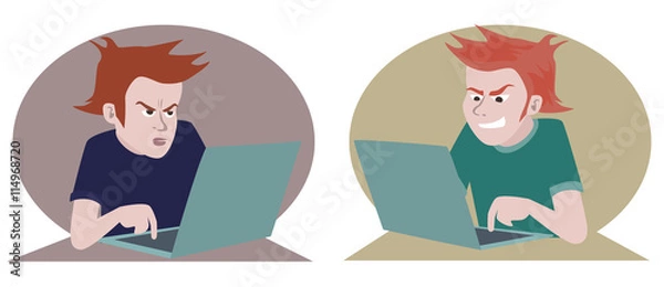 Obraz computer and negative emotions