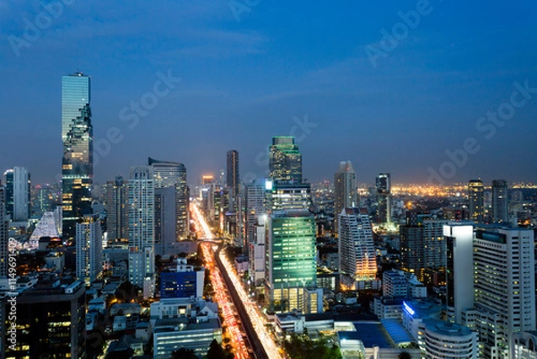 Fototapeta Bangkok City Skyline Thailand
