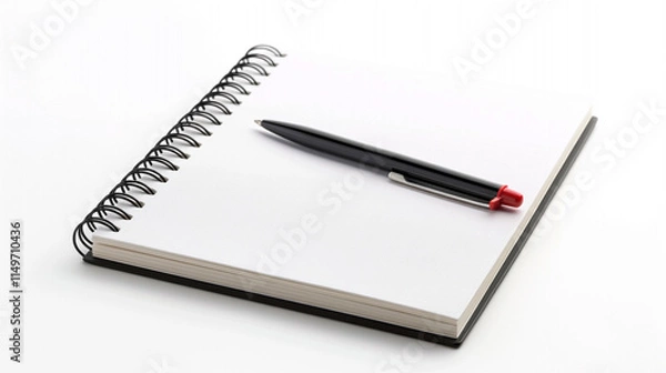 Fototapeta notebook with pen