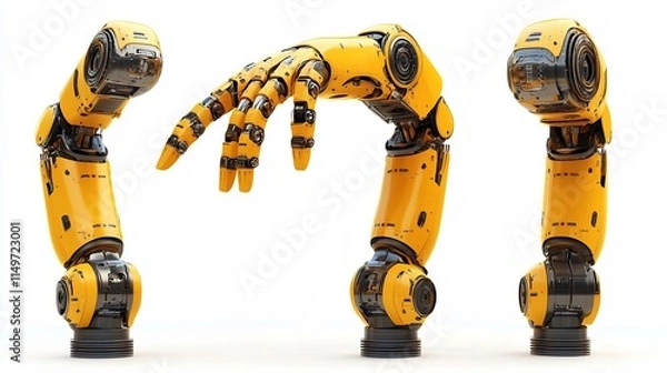 Obraz Robotic Arm: Futuristic Design and Engineering Marvel