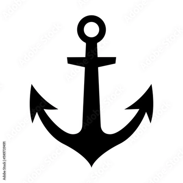 Obraz Boan anchor svg cut file. Isolated vector illustration.