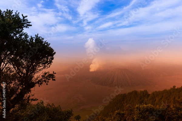 Obraz Mountain Bromo volcano - island Java Indonesia
