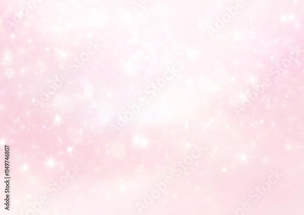 Fototapeta キラキラ輝くピンク色の抽象的な背景
