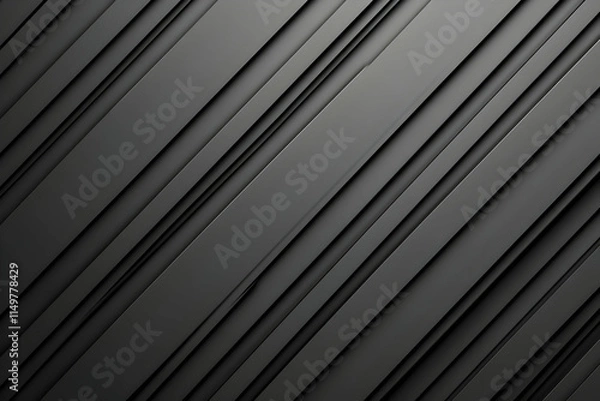 Fototapeta Abstract design featuring diagonal lines and a sleek black texture.