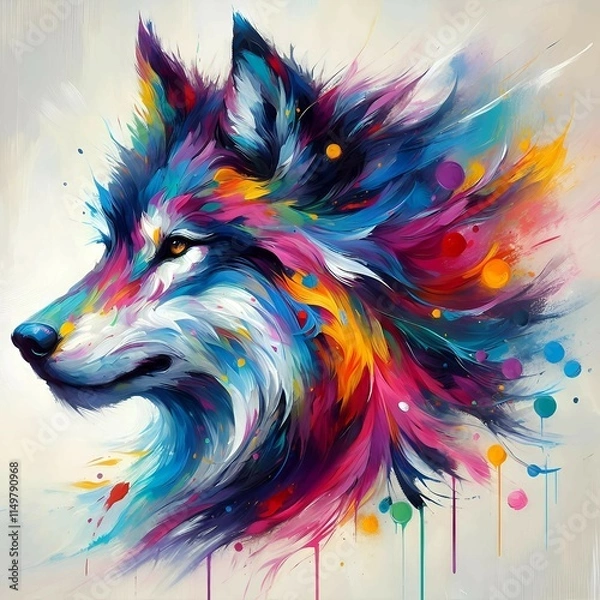 Obraz background with a dog