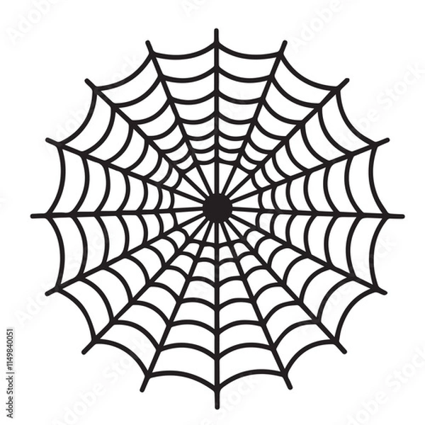 Fototapeta Spider Web Vector With spider net, white and black spider net.