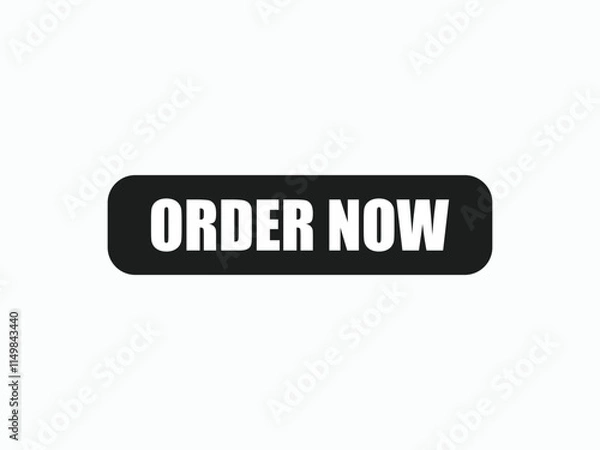 Obraz Order Now button. Label template order now text Web Button
