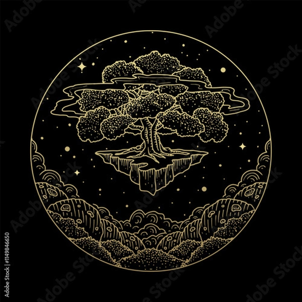 Obraz Tree of Life The Center of Cosmic Life