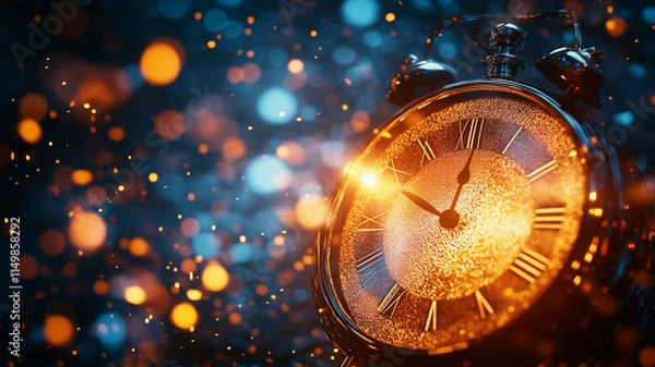 Obraz New Year Celebration Photo of Elegant Watch
