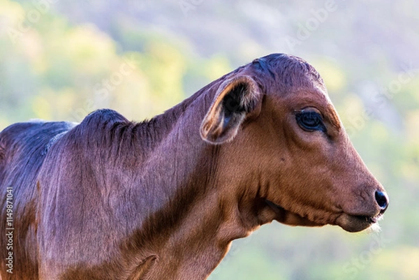 Fototapeta Calf, ox, cattle
