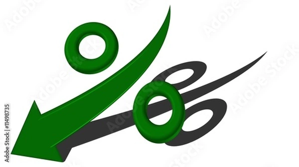 Obraz Prozente fallen