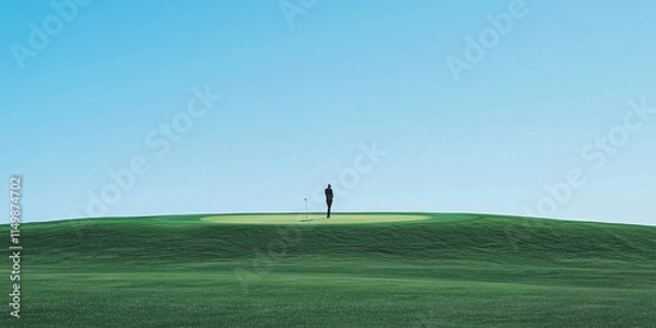Obraz Minimalist golf background concept