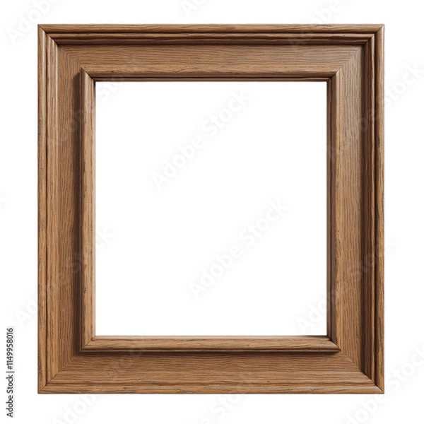 Obraz Brown wood picture frame with empty space