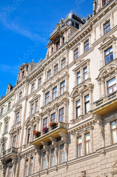 Obraz オーストリアの首都ウィーンの美しい街並み風景