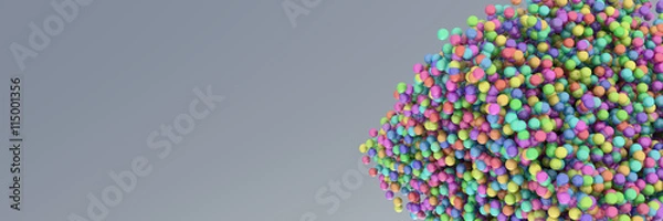 Obraz Three dimensional spheres background
