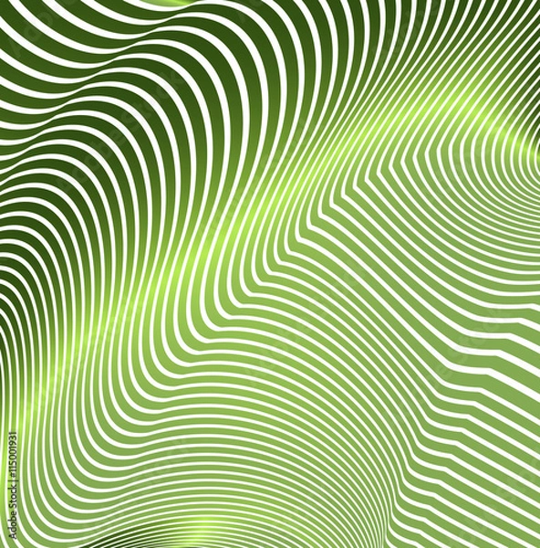 Fototapeta Abstract curved lines in the form of waves. Modern background. Relief color zigzags.
