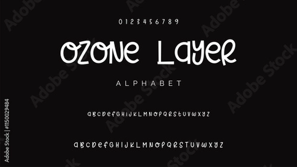 Fototapeta Cartoon bubble alphabet, fat graffiti letters, juicy fun font for vibrant nursery logos, playful school headlines, lush Caribbean typography, round kiddie typographic design. Vector typeset