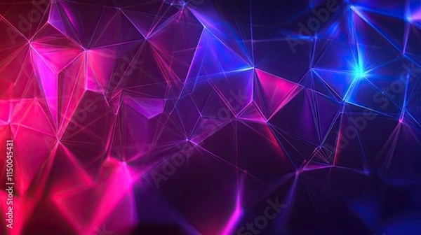 Fototapeta abstract science sci fi geometric polygonal connection pattern design concept background