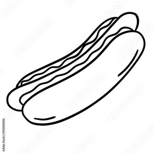 Obraz Line hotdog 