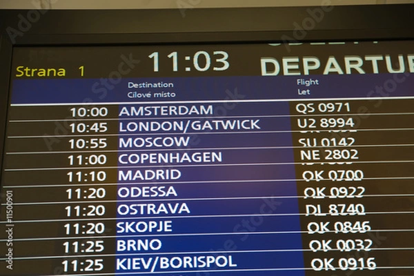 Fototapeta Time schedule