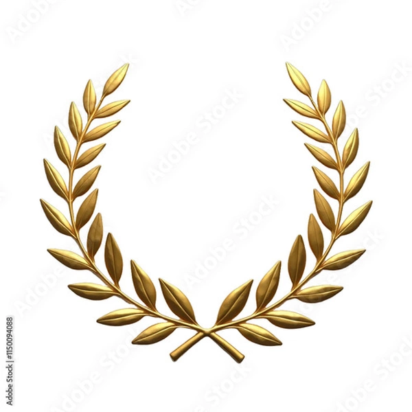Obraz Gold laurel wreath symbolizing achievement or victory