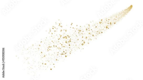 Obraz 飛び散る粒子、粉：金