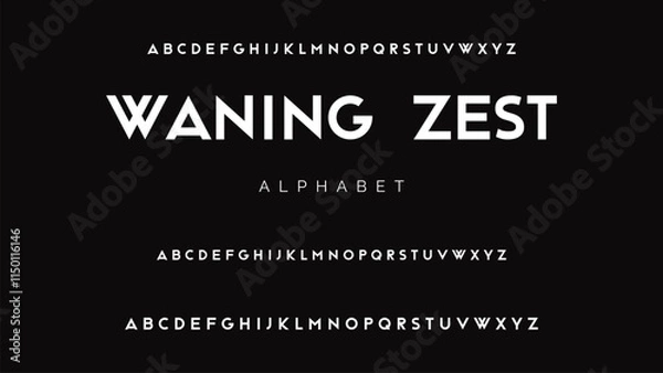 Obraz Modern Bold Font. Sans Serif Font. Regular Italic Uppercase Lowercase Typography urban style alphabet fonts for fashion, sport, technology, digital, movie, logo design, vector illustration