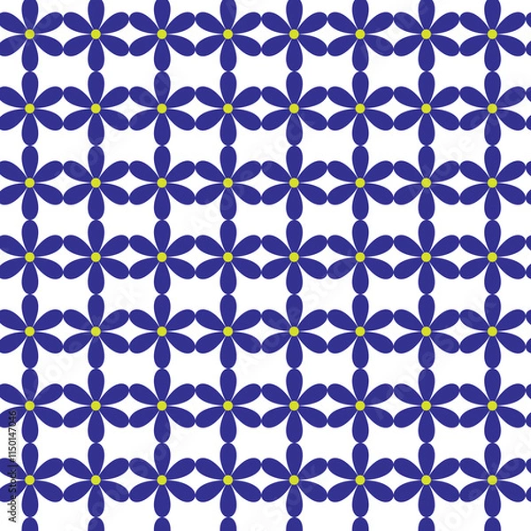 Obraz Seamless floral flower pattern design 