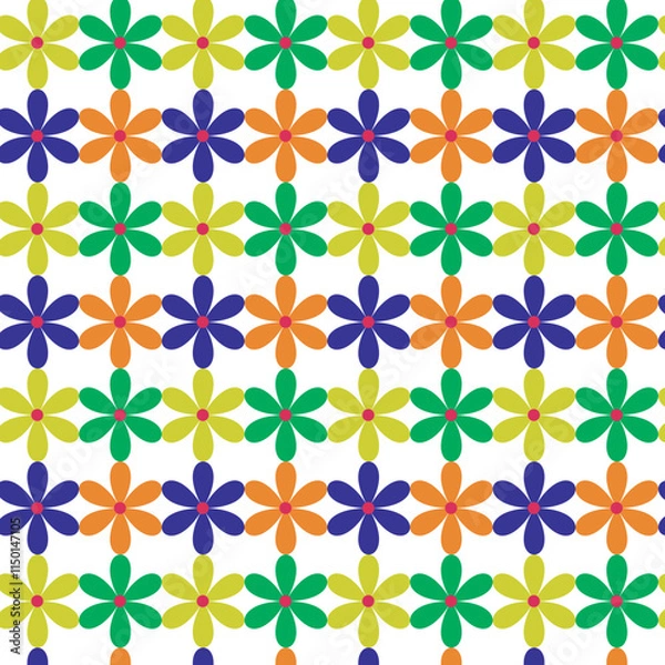Obraz Seamless floral flower pattern design 