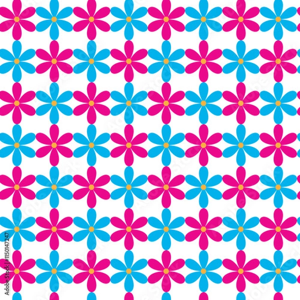 Obraz Seamless floral flower pattern design 