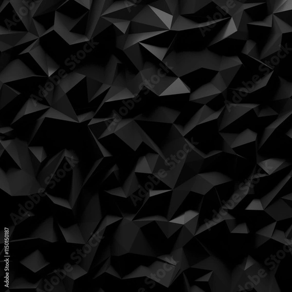 Obraz Abstract triangle Low Polygon background wallpaper texture 3d render	
