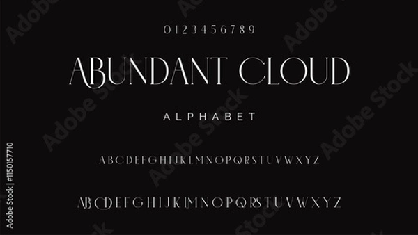 Fototapeta Modern Bold Font. Sans Serif Font. Regular Uppercase Lowercase Typography urban style alphabet fonts for fashion, sport, technology, digital, movie, logo design, vector illustration