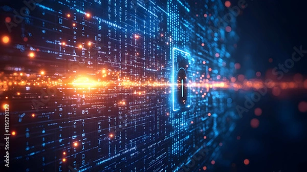 Fototapeta Holographic Deal Icons on Soft Abstract Background for Business Agreement Themes