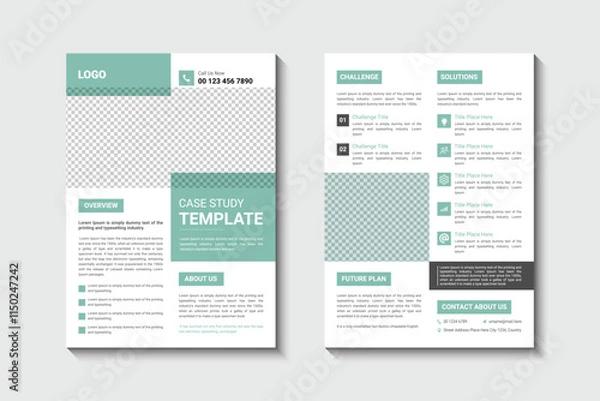 Obraz Corporate Business Case Study Flyer Design Template