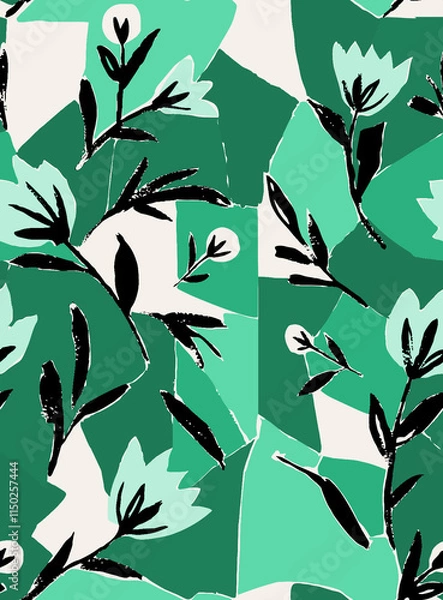 Fototapeta seamless pattern with birds