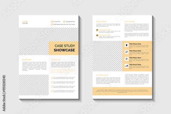 Obraz Business case study template