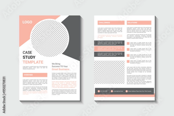 Obraz Corporate Business Case Study Flyer Design 