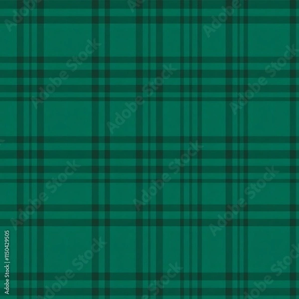 Obraz Green Plaid Pattern: A classic and timeless green plaid pattern, perfect for adding a touch of sophistication and style to your designs.  