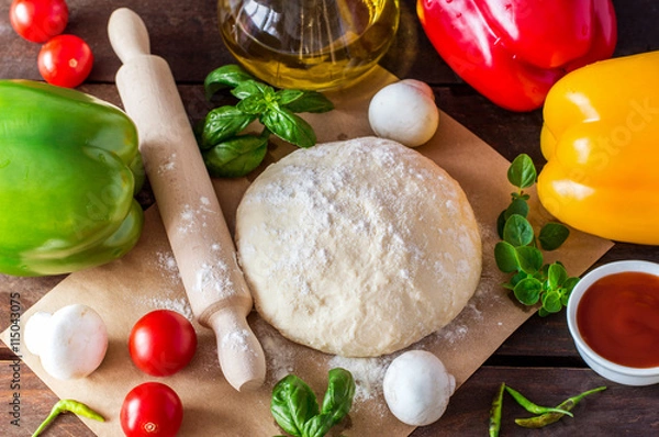 Obraz Pizza Cooking Ingredients