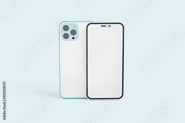 Obraz Blank smarphone 14 pro white