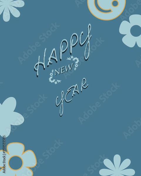 Obraz HAPPY NEW YEAR CARD